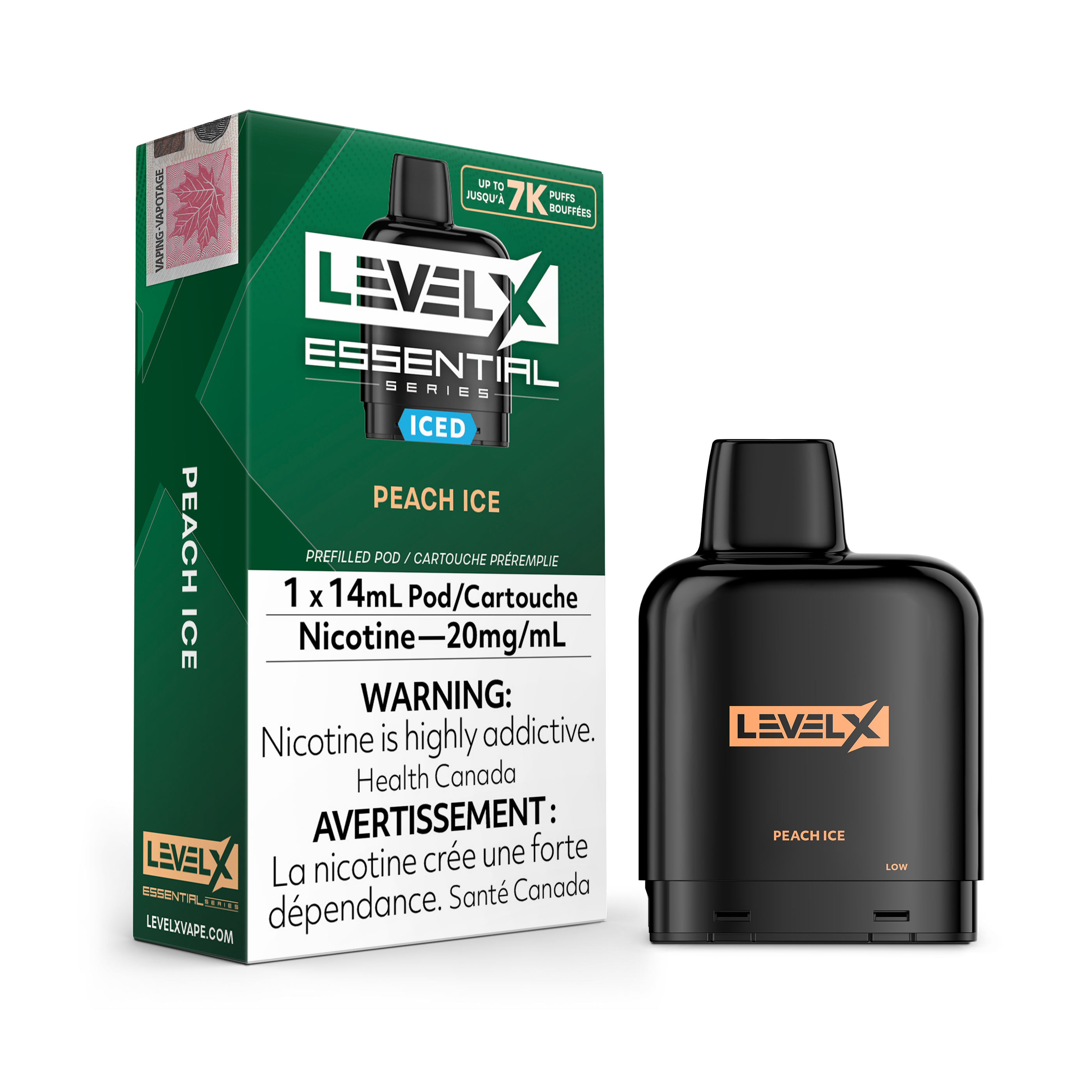 Level X - Essential Pods (7000 puffs)(FEDERAL)