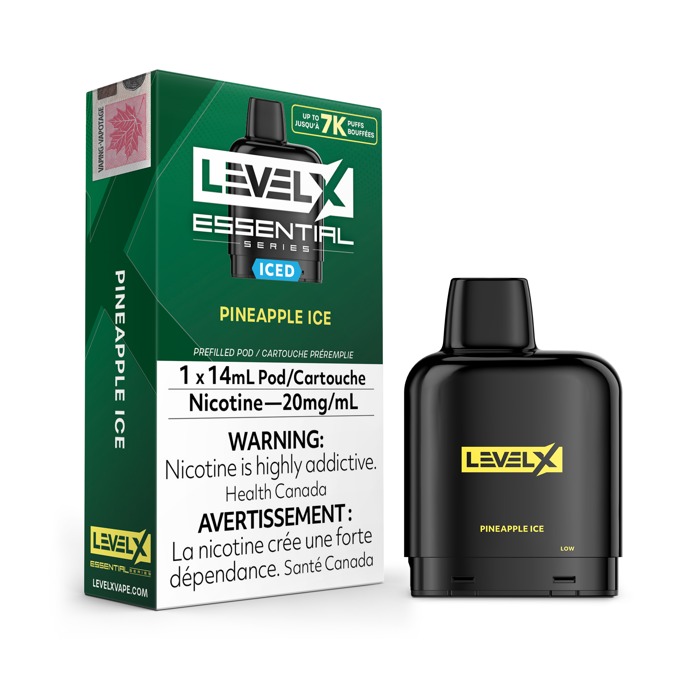 Niveau X - Capsules essentielles (7 000 bouffées) (FÉDÉRAL)