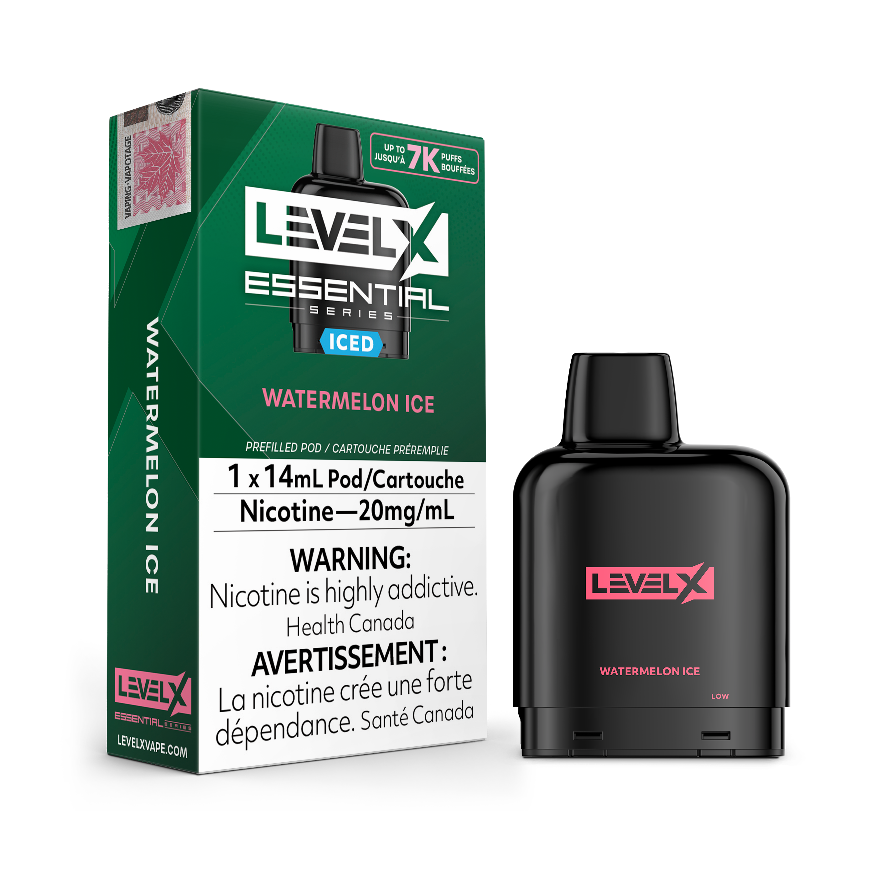 Niveau X - Capsules essentielles (7 000 bouffées) (FÉDÉRAL)