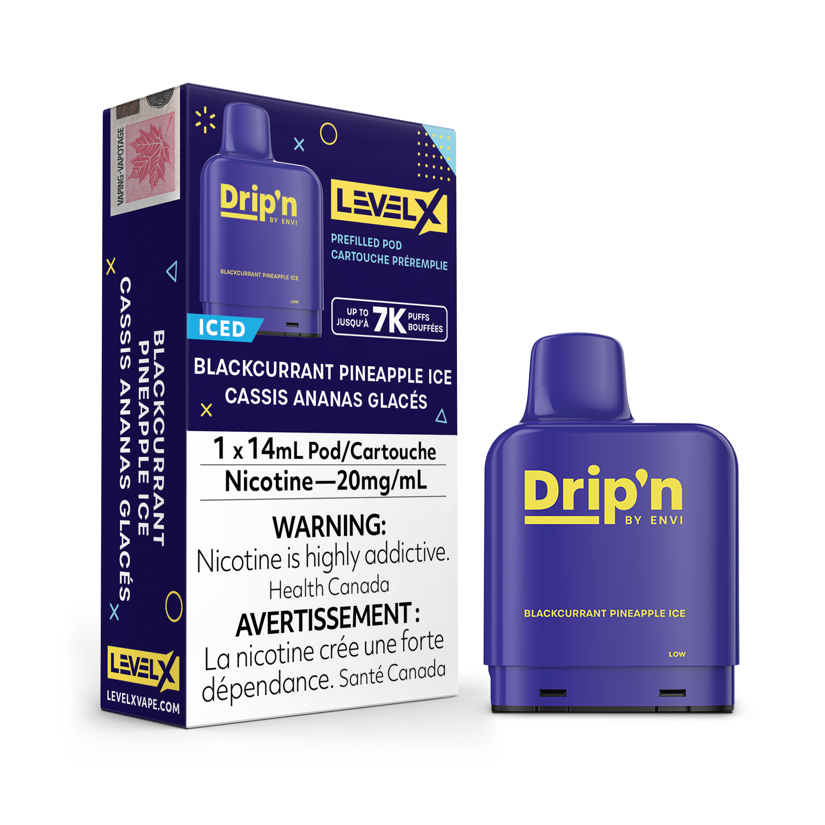 Level X - Drip'n Pods (7000 Puffs)(FEDERAL)
