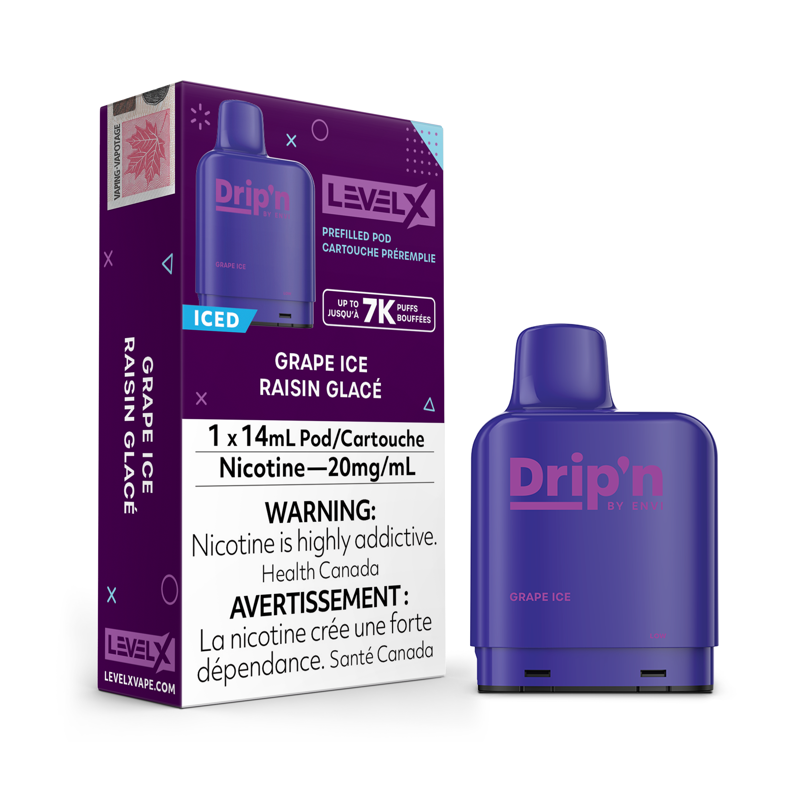 Level X - Drip'n Pods (7000 Puffs)(FEDERAL)