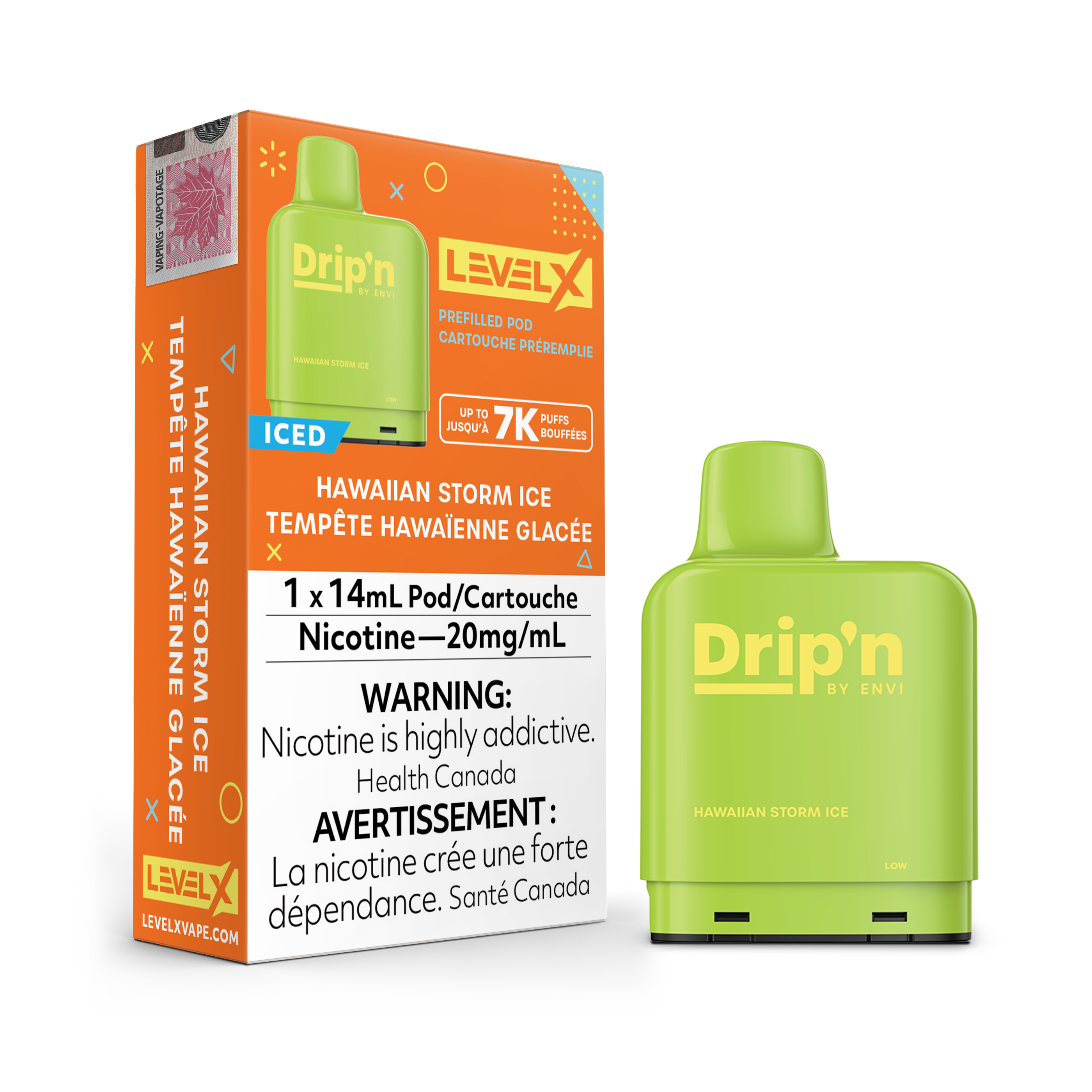 Level X - Drip'n Pods (7000 Puffs)(FEDERAL)