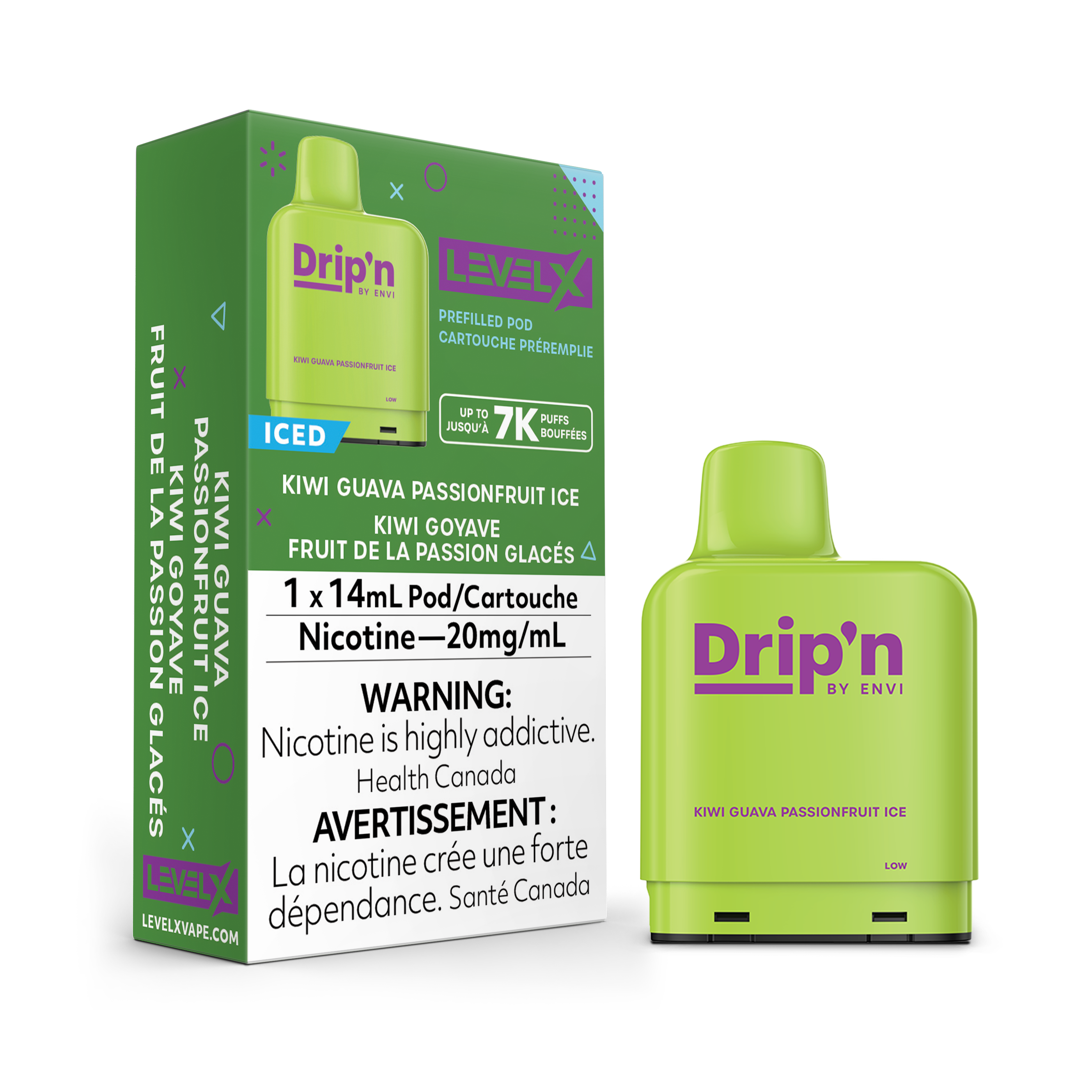 Level X - Drip'n Pods (7000 Puffs)(FEDERAL)
