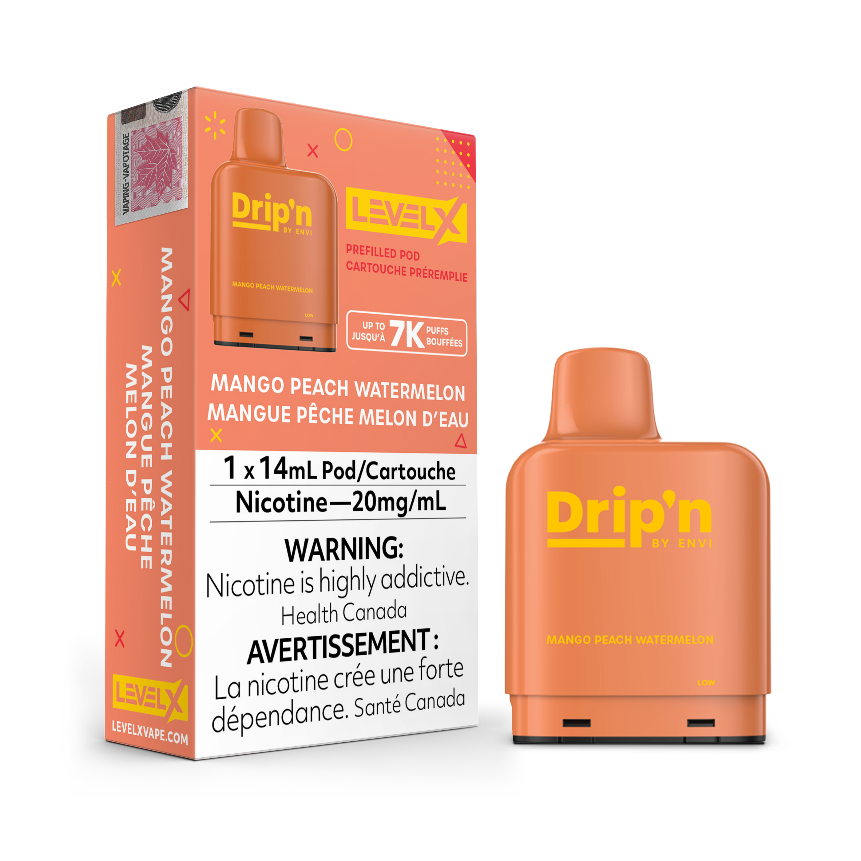 Level X - Drip'n Pods (7000 Puffs)(FEDERAL)