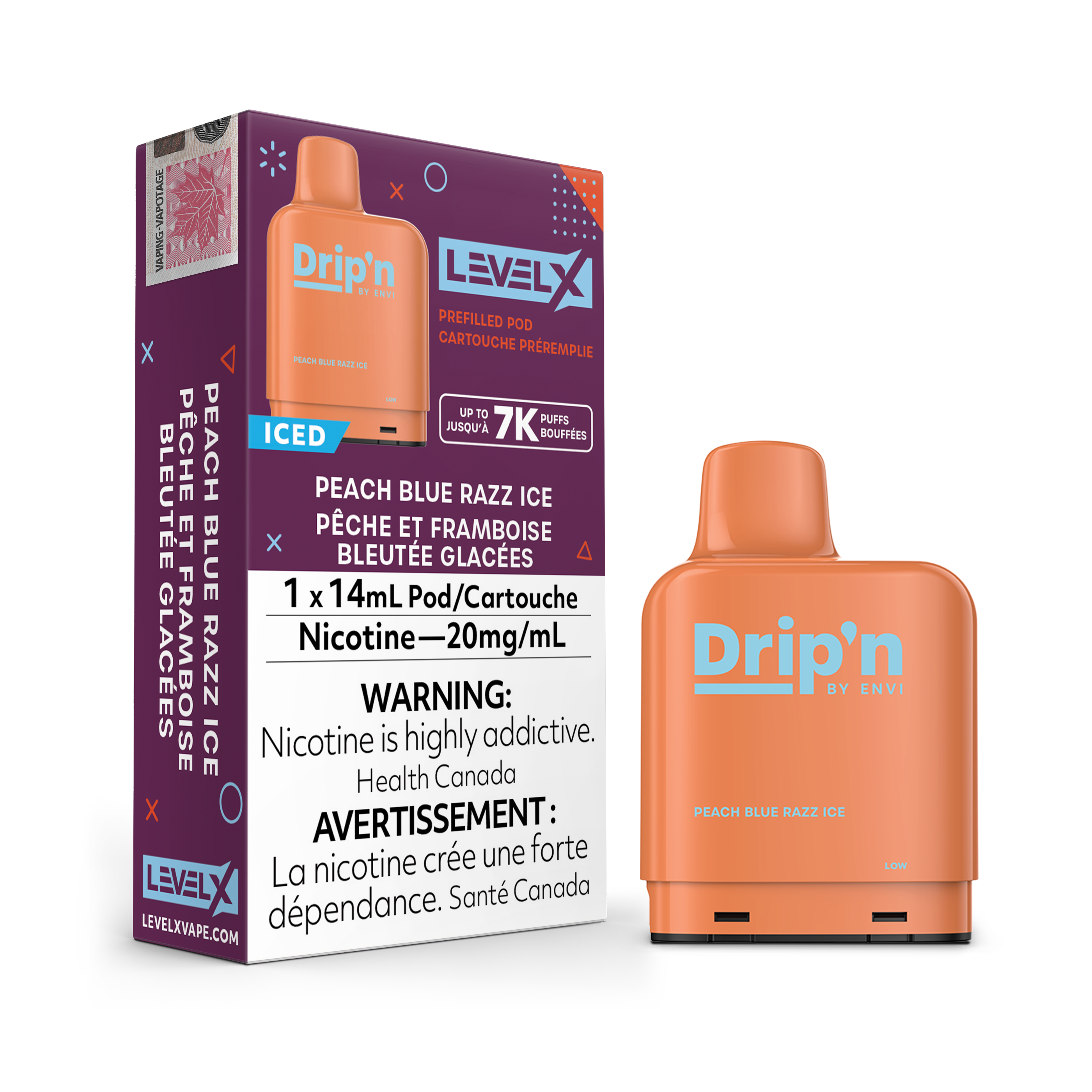 Level X - Drip'n Pods (7000 Puffs)(FEDERAL)