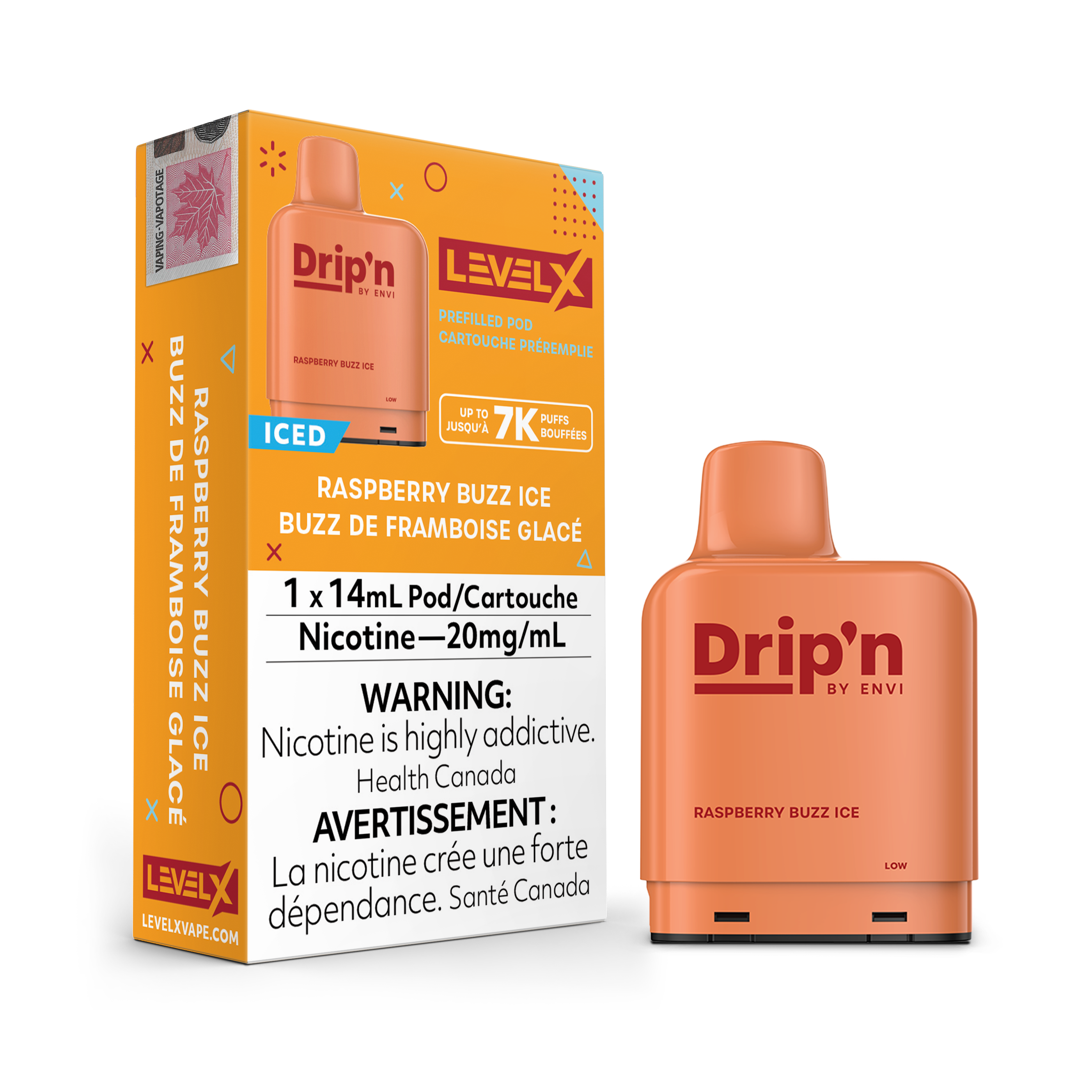 Level X - Drip'n Pods (7000 Puffs)(FEDERAL)