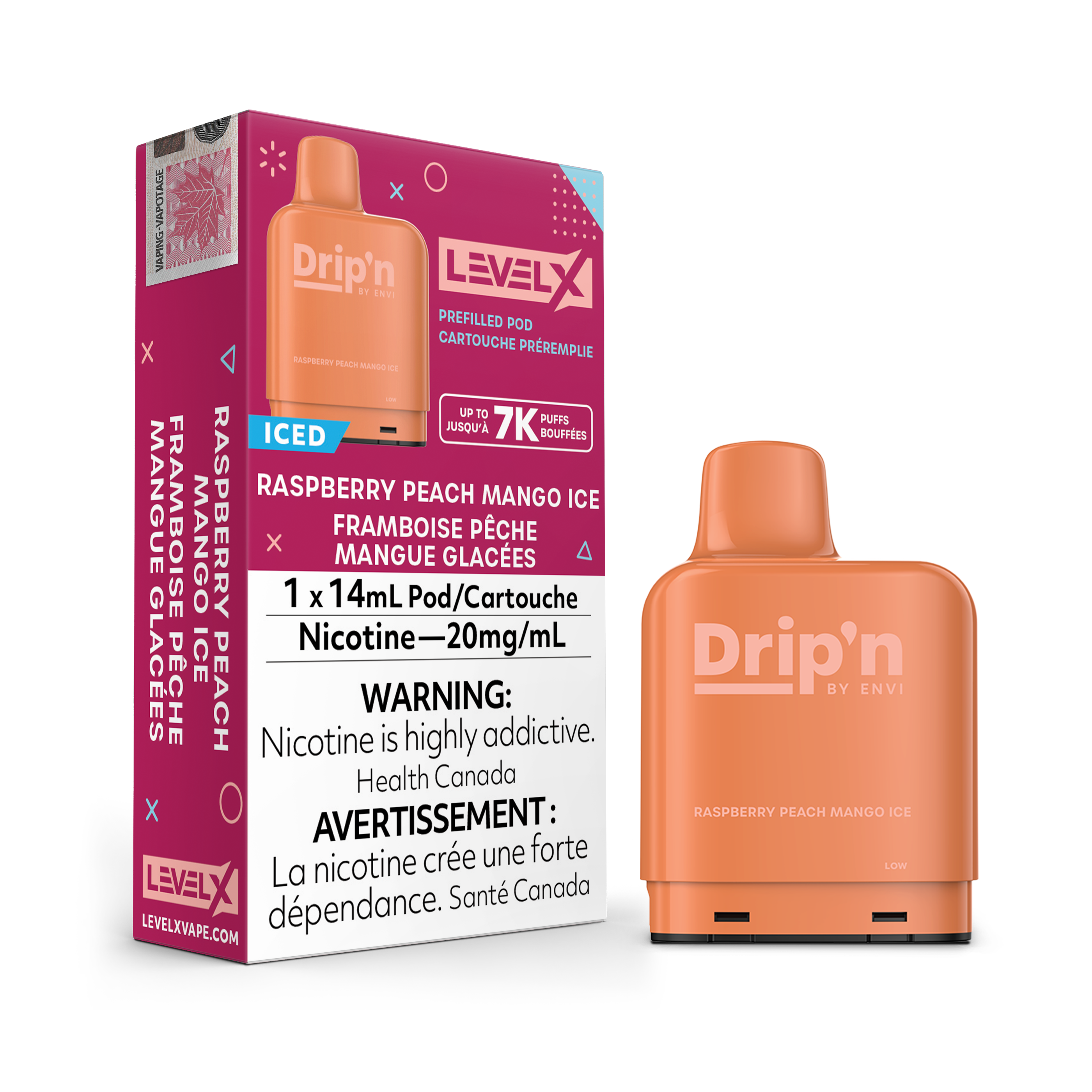 Level X - Drip'n Pods (7000 Puffs)(FEDERAL)