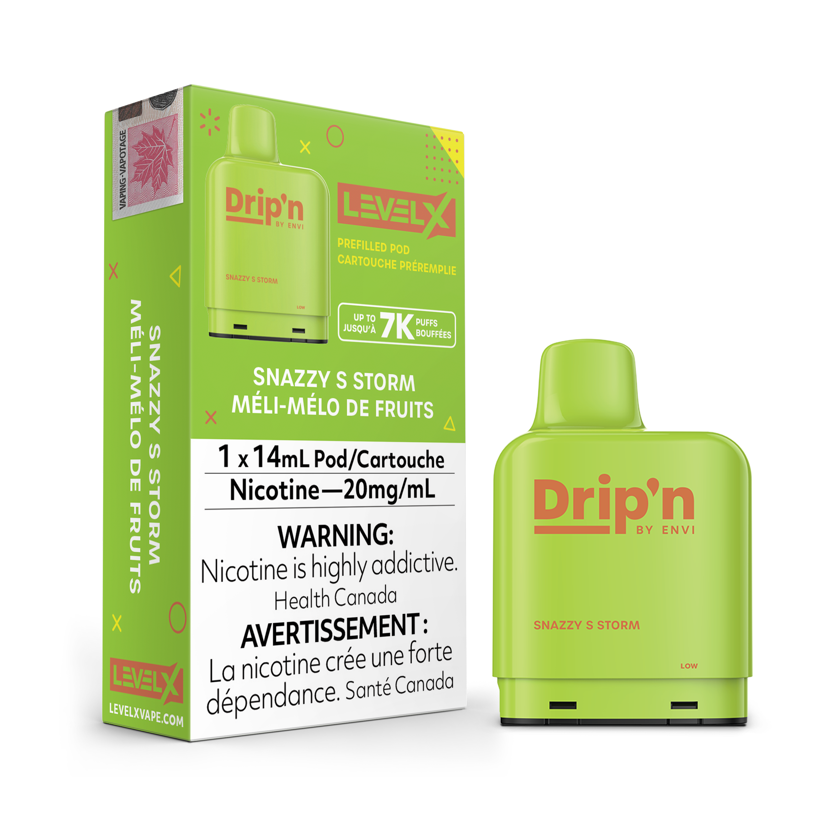Level X - Drip'n Pods (7000 Puffs)(FEDERAL)