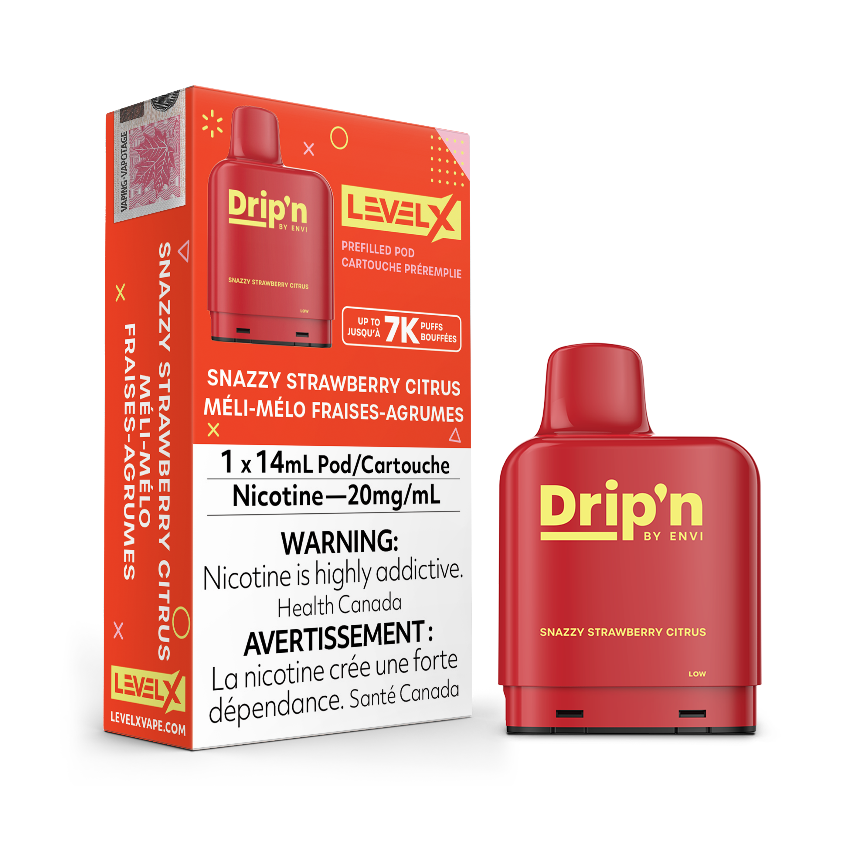 Level X - Drip'n Pods (7000 Puffs)(FEDERAL)