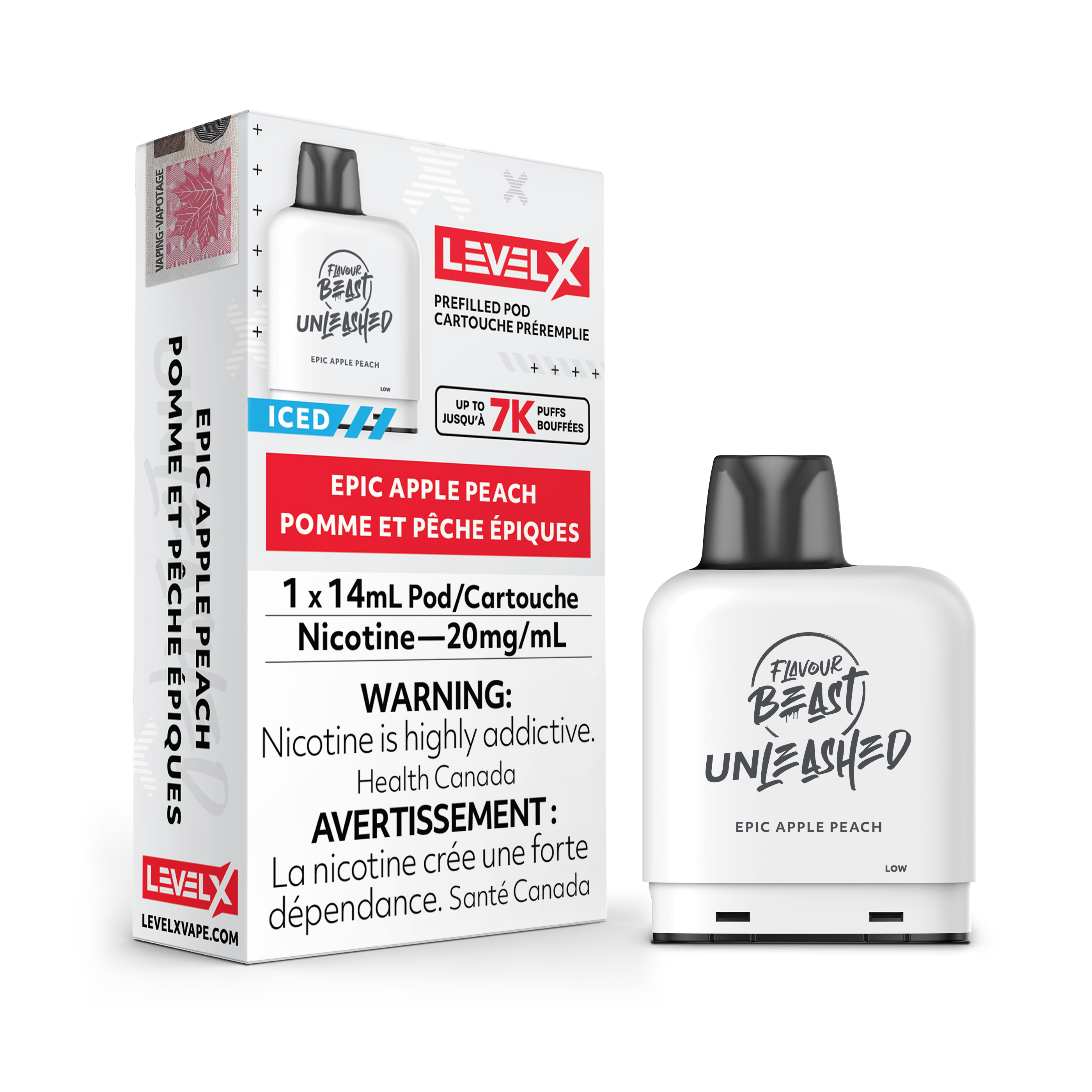 Level X - Unleashed Pods (7000 puffs)(FEDERAL)