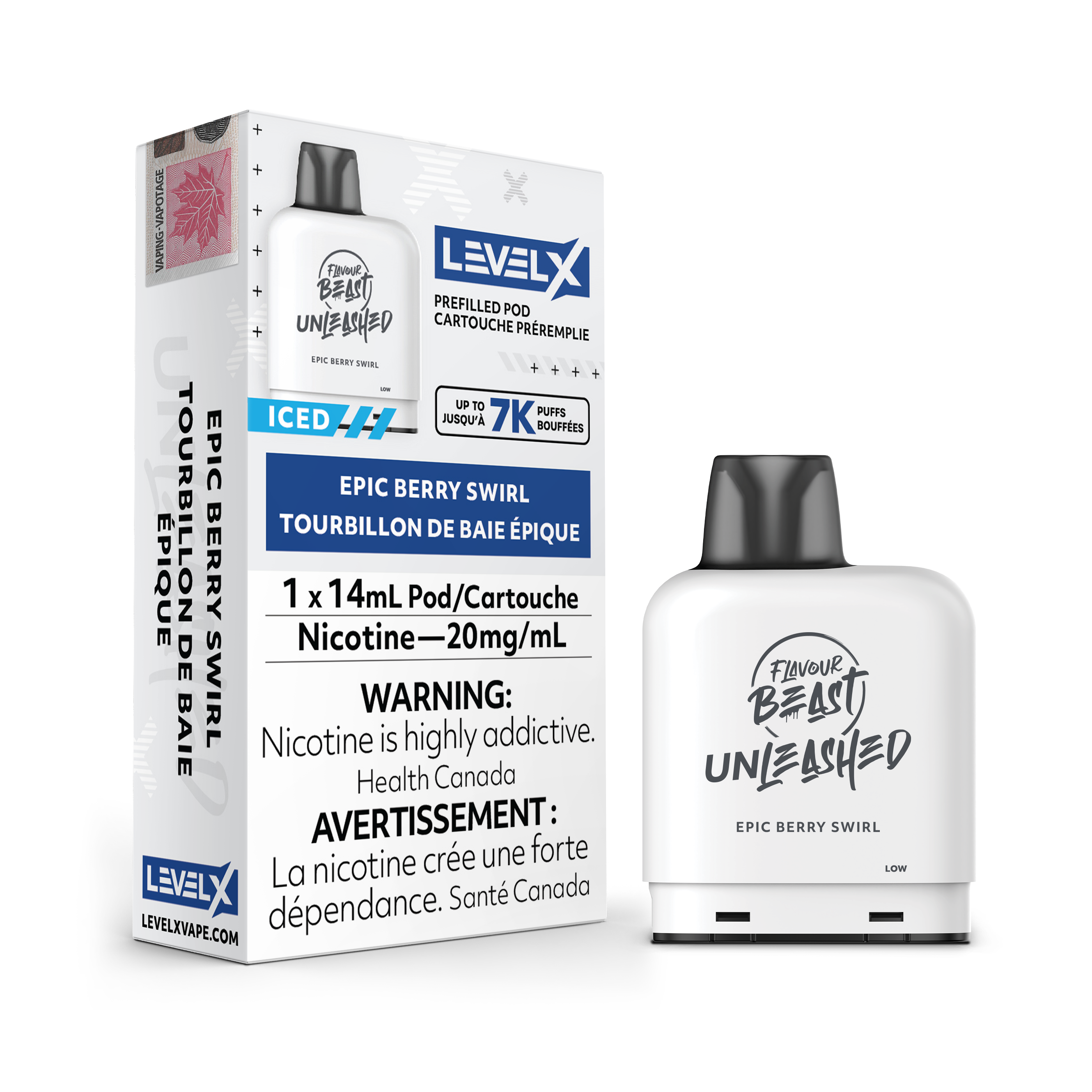Level X - Unleashed Pods (7000 puffs)(FEDERAL)