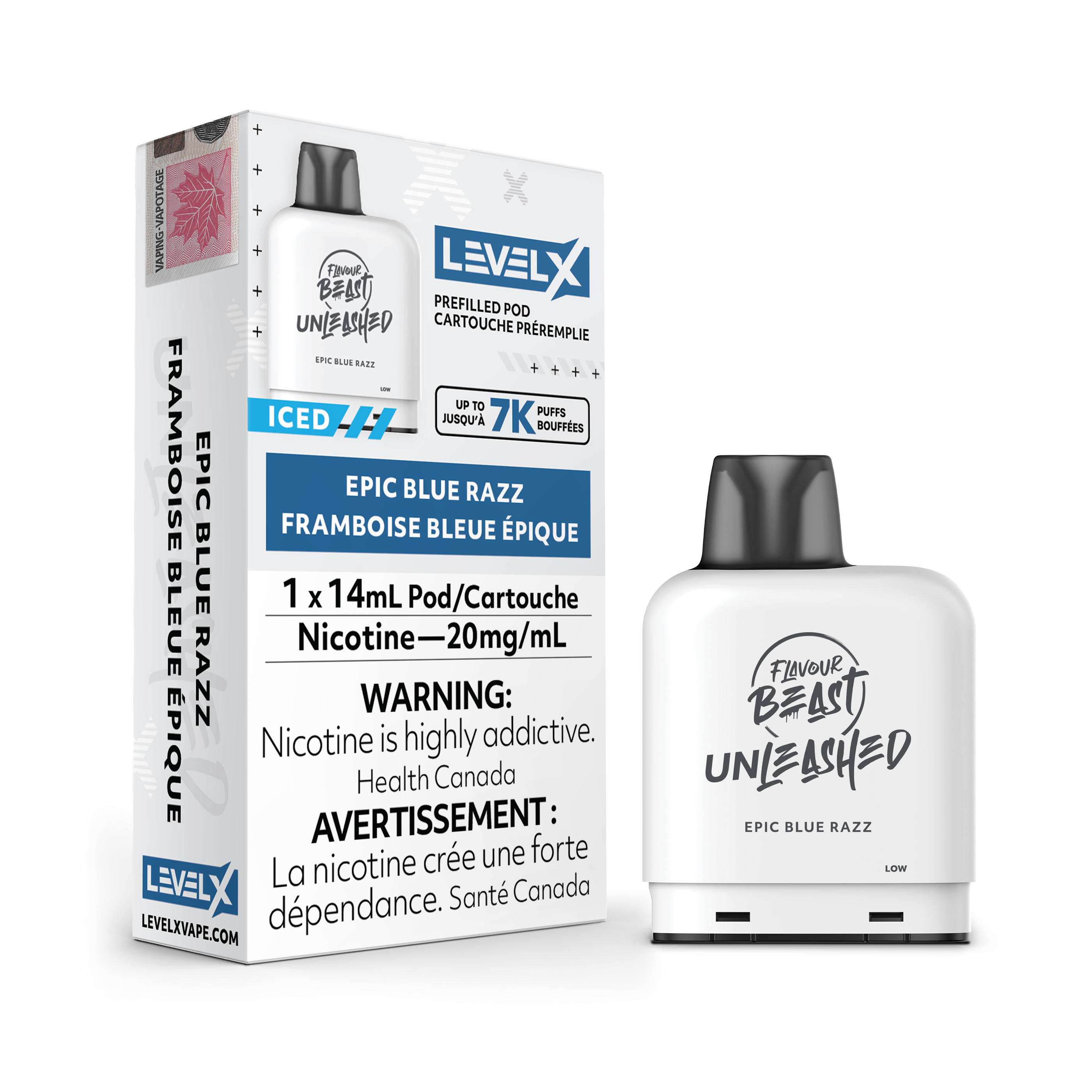 Level X - Unleashed Pods (7000 puffs)(FEDERAL)