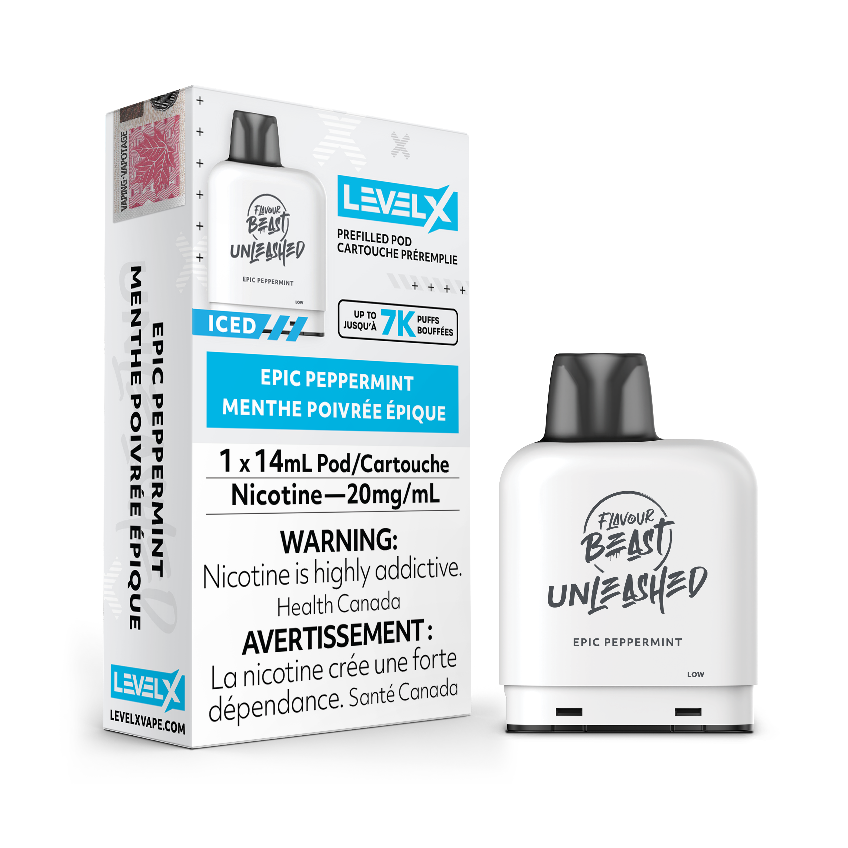 Level X - Unleashed Pods (7000 puffs)(FEDERAL)