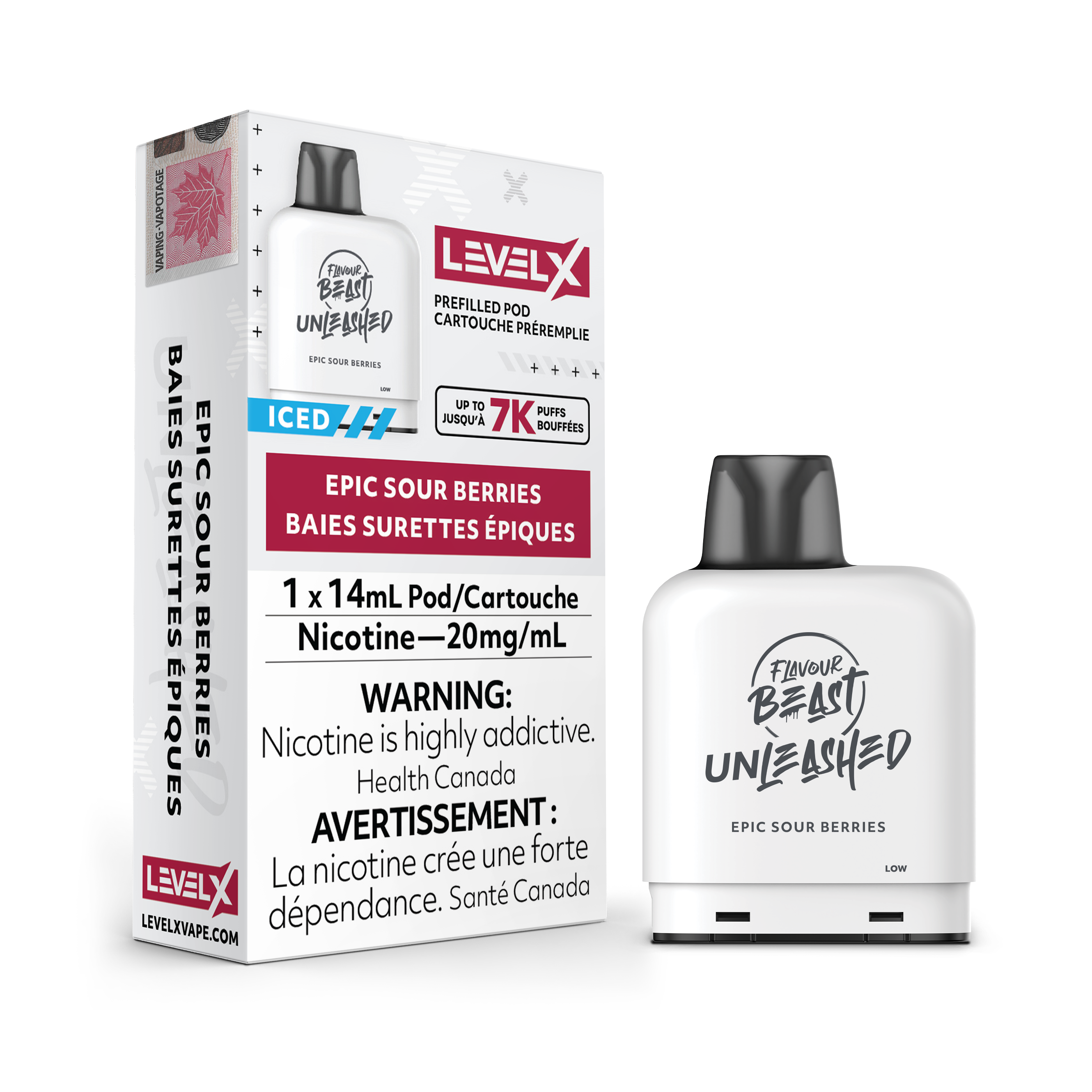 Level X - Unleashed Pods (7000 puffs)(FEDERAL)