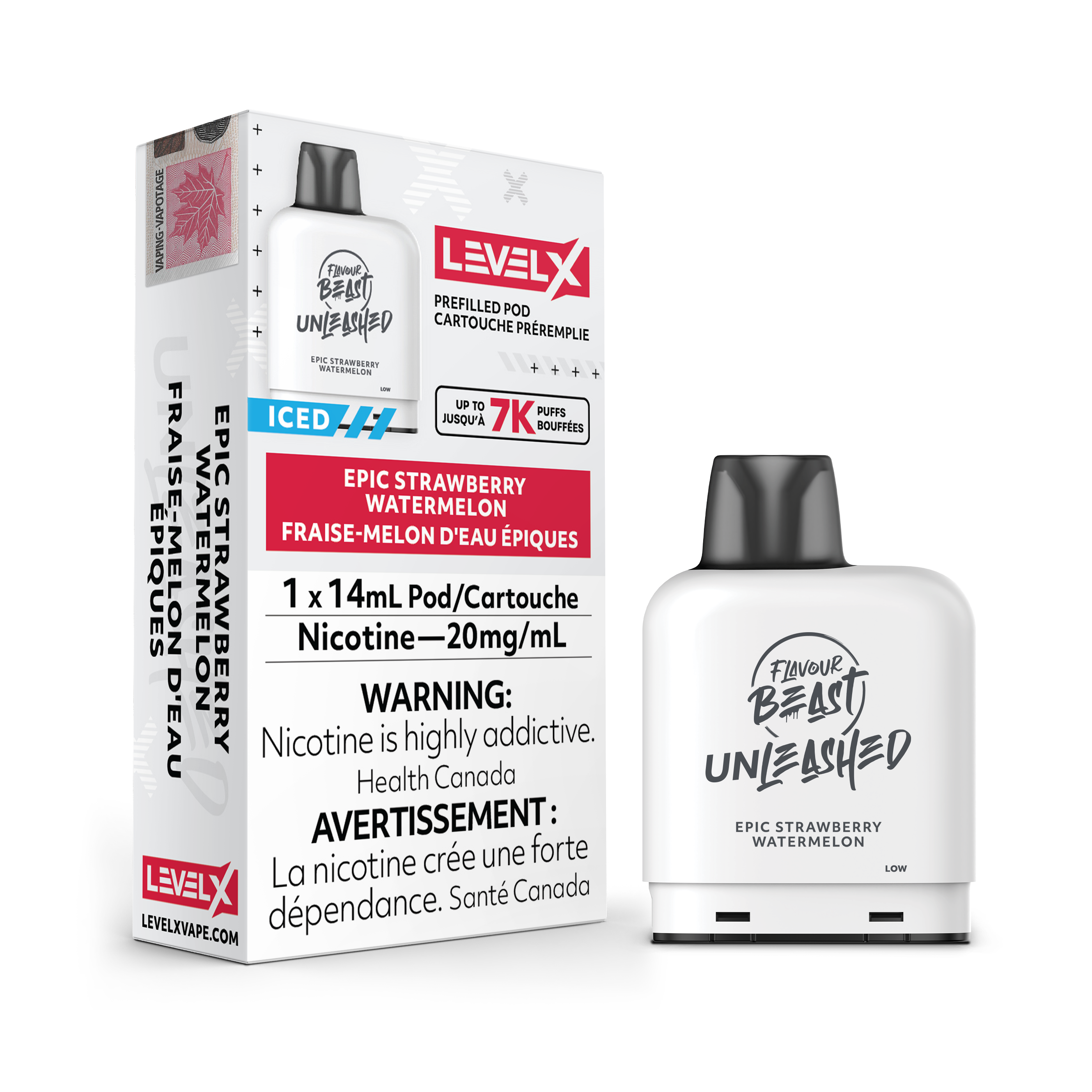 Level X - Unleashed Pods (7000 puffs)(FEDERAL)