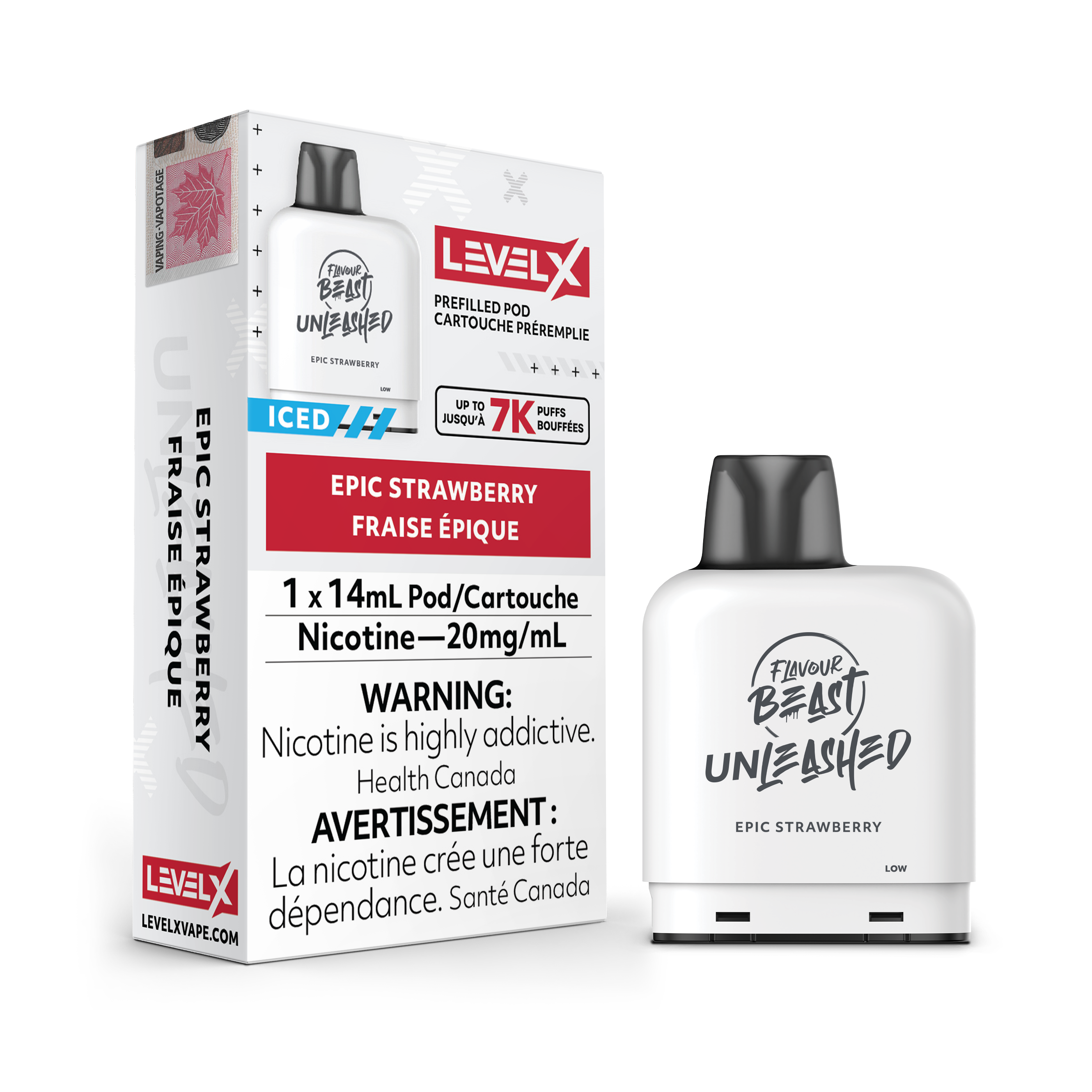 Level X - Unleashed Pods (7000 puffs)(FEDERAL)