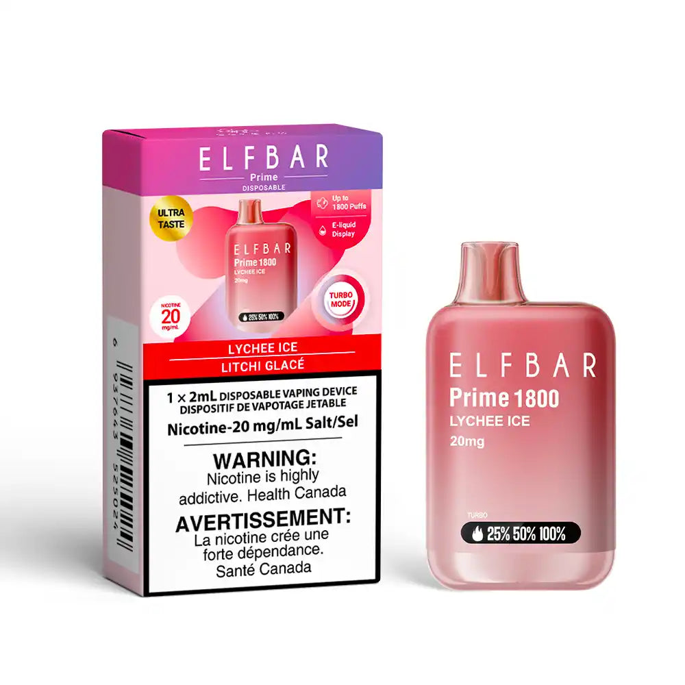 Lychee Ice ELF Bar Prime 1800 - Disposable