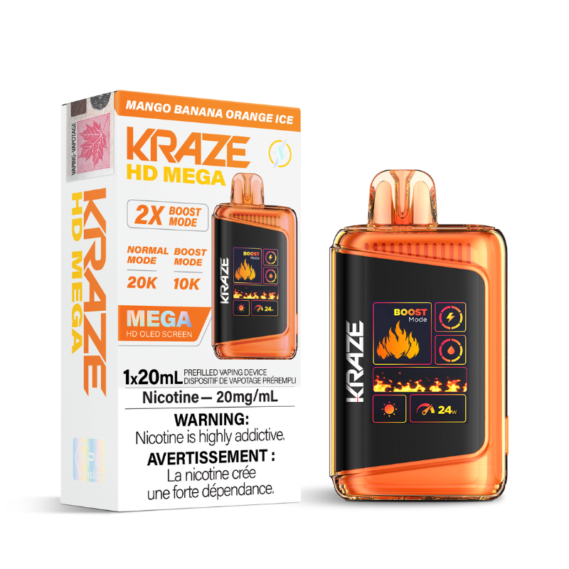 Kraze HD Mega - Disposable E-Cig (PROVINCIAL) (20k Puffs)