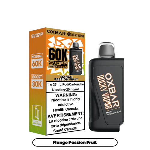 Svopp Rocky Vapor Oxbar 60K (Provincial) (60k Puffs)