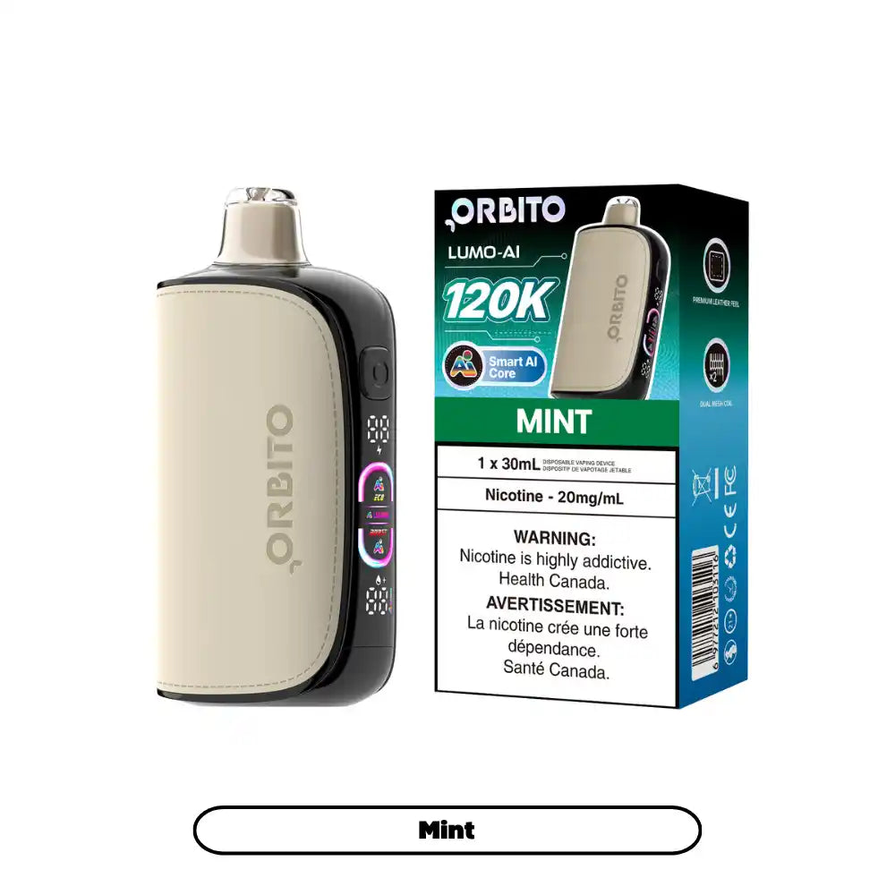 Mint Orbito Lumo AI 30mL - Disposable Vape 120K