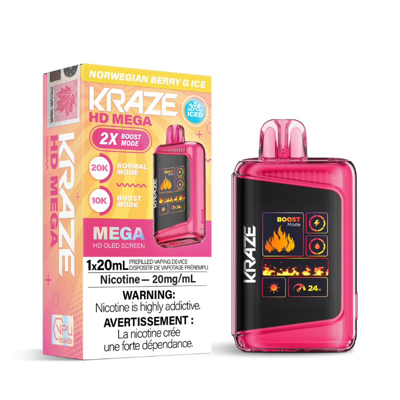 Kraze HD Mega - Disposable E-Cig (PROVINCIAL) (20k Puffs)