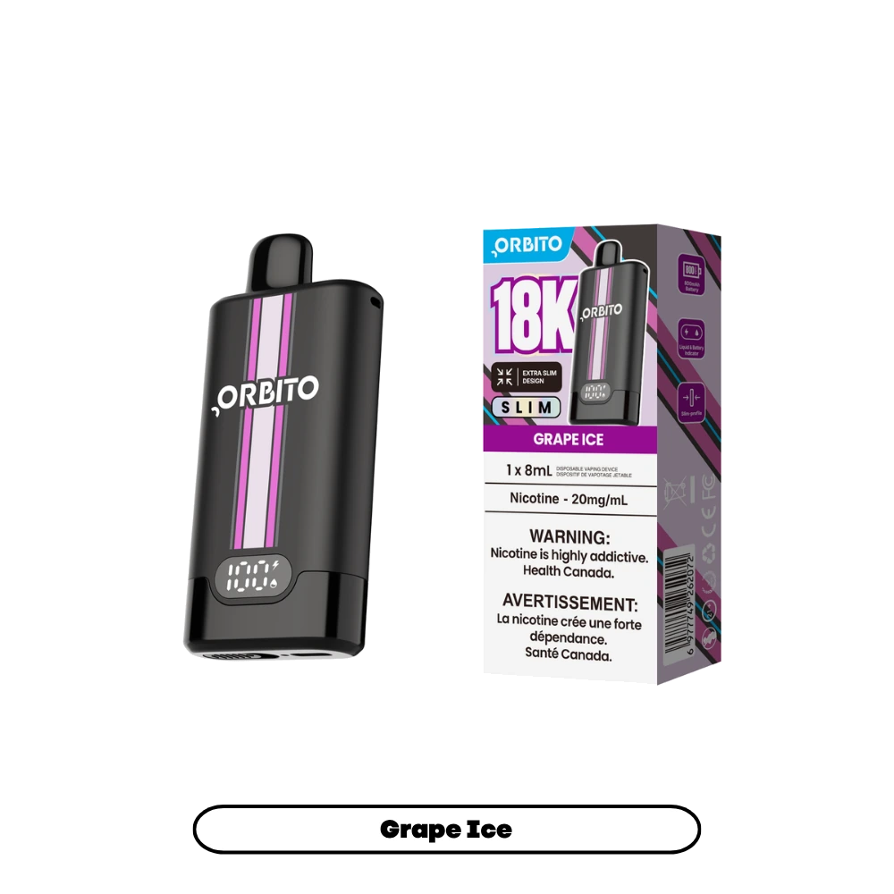 Grape Ice Orbito Slim - Disposable Vape 18K