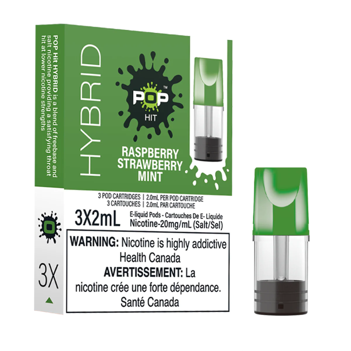 Capsules hybrides Pop – Framboise, fraise et menthe (compatibles avec STLTH) (PROVINCIAL)