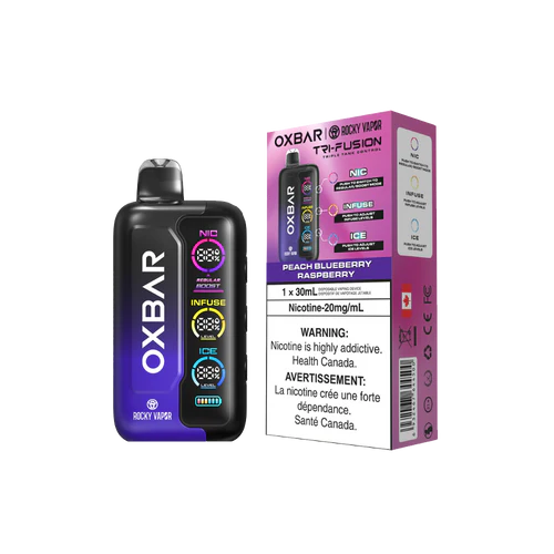 Rocky Vapor Oxbar Tri Fusion jetable 20 mg/30 ml (provincial)