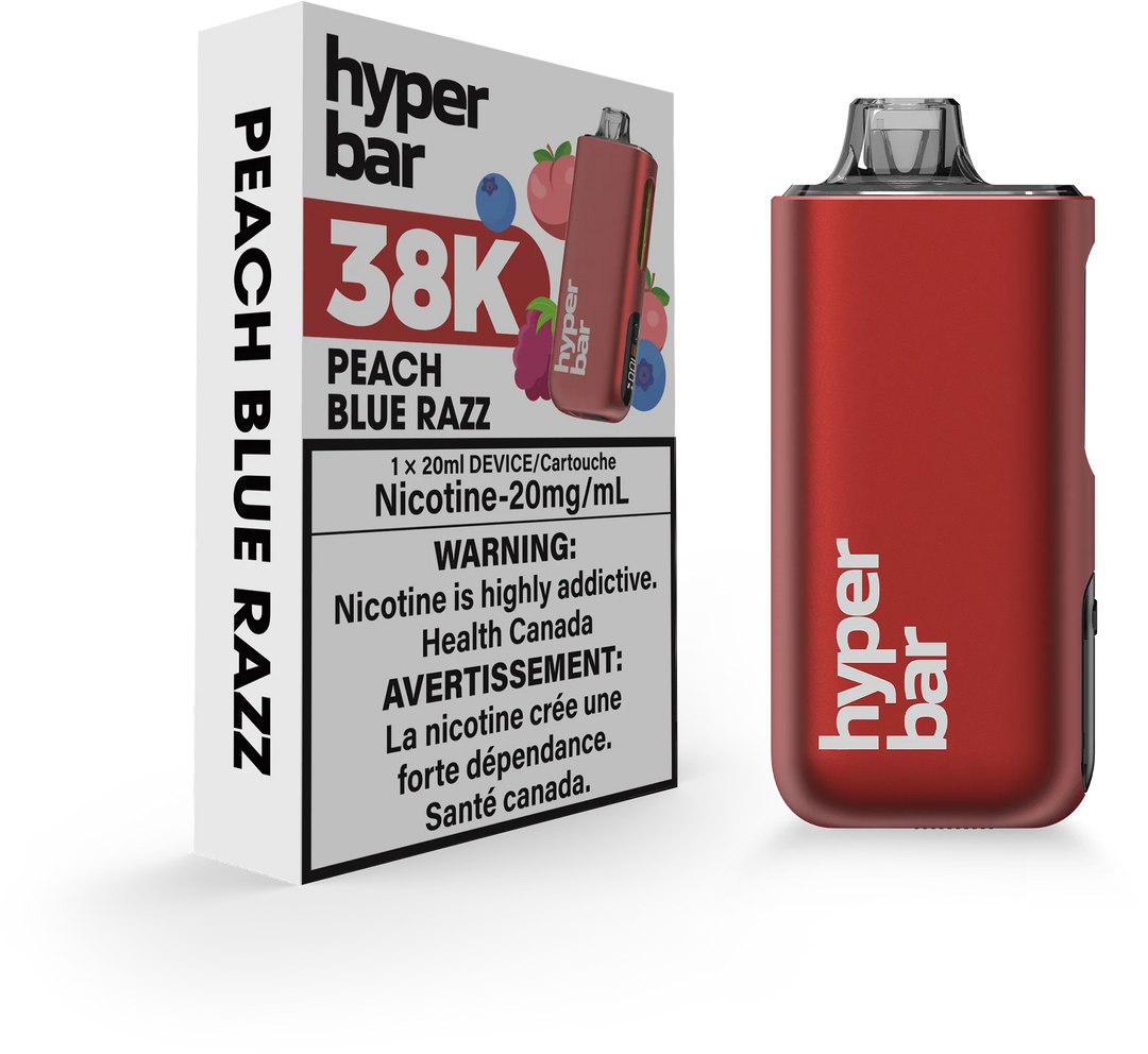 Peach Blue Razz Hyperbar BE38000 - Disposable Vape