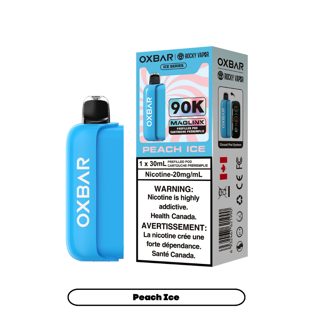 Peach Ice Oxbar Maglink Pods (Ice Series) 90K