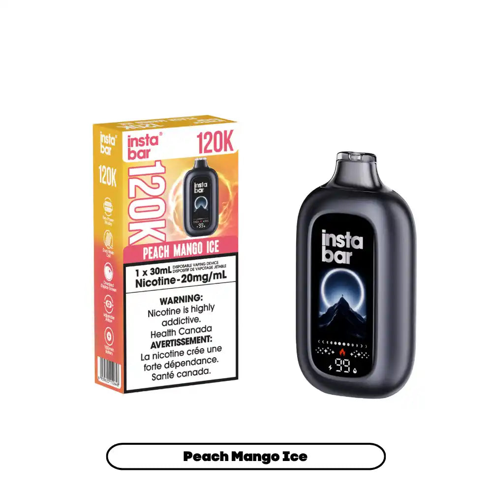 Peach Mango Ice Insta Bar 120K - Disposable Vape – 20mg by INSTA BAR