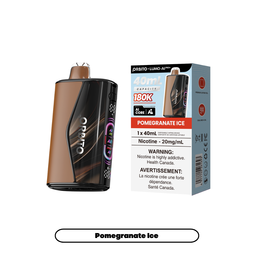 Pomegranate Ice Orbito Lumo AI Pro+ - Disposable Vape 180K