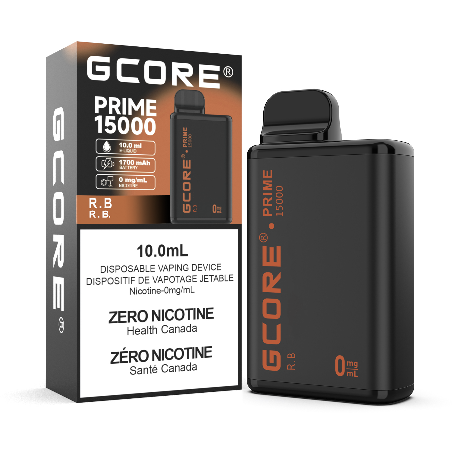Rufpuf - Cigarette électronique jetable Prime 0 mg (PROVINCIAL) (15 000 bouffées)