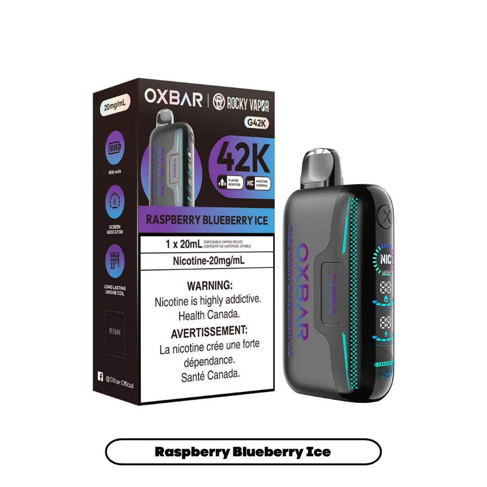 Raspberry Blueberry Ice Oxbar G42K - Disposable 42K