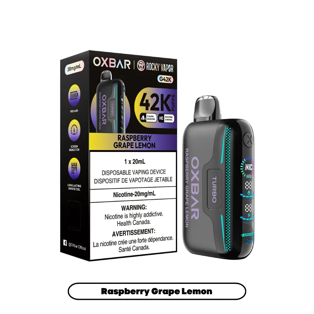 Raspberry Grape Lemon Oxbar G42K - Disposable 42K