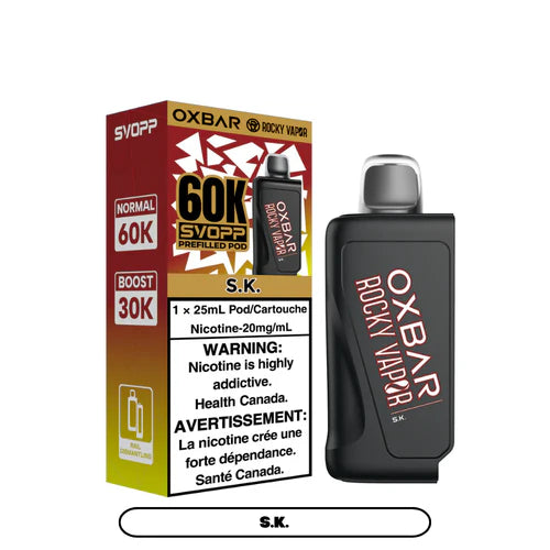 Svopp Rocky Vapor Oxbar 60K (Provincial) (60k Puffs)