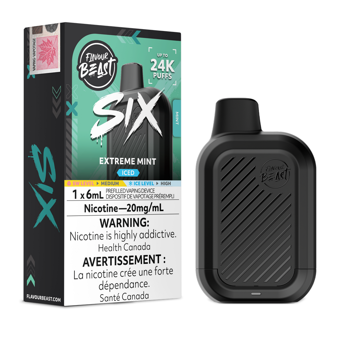 Extreme Mint Iced Flavour Beast SIX - Disposable Vape 24K