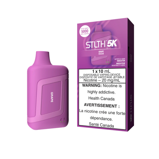 Stlth 5K Box Raisin - Vape Jetable