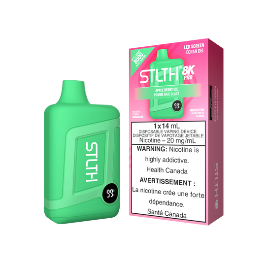 Apple Berry Ice Stlth 8K Pro - Vape jetable