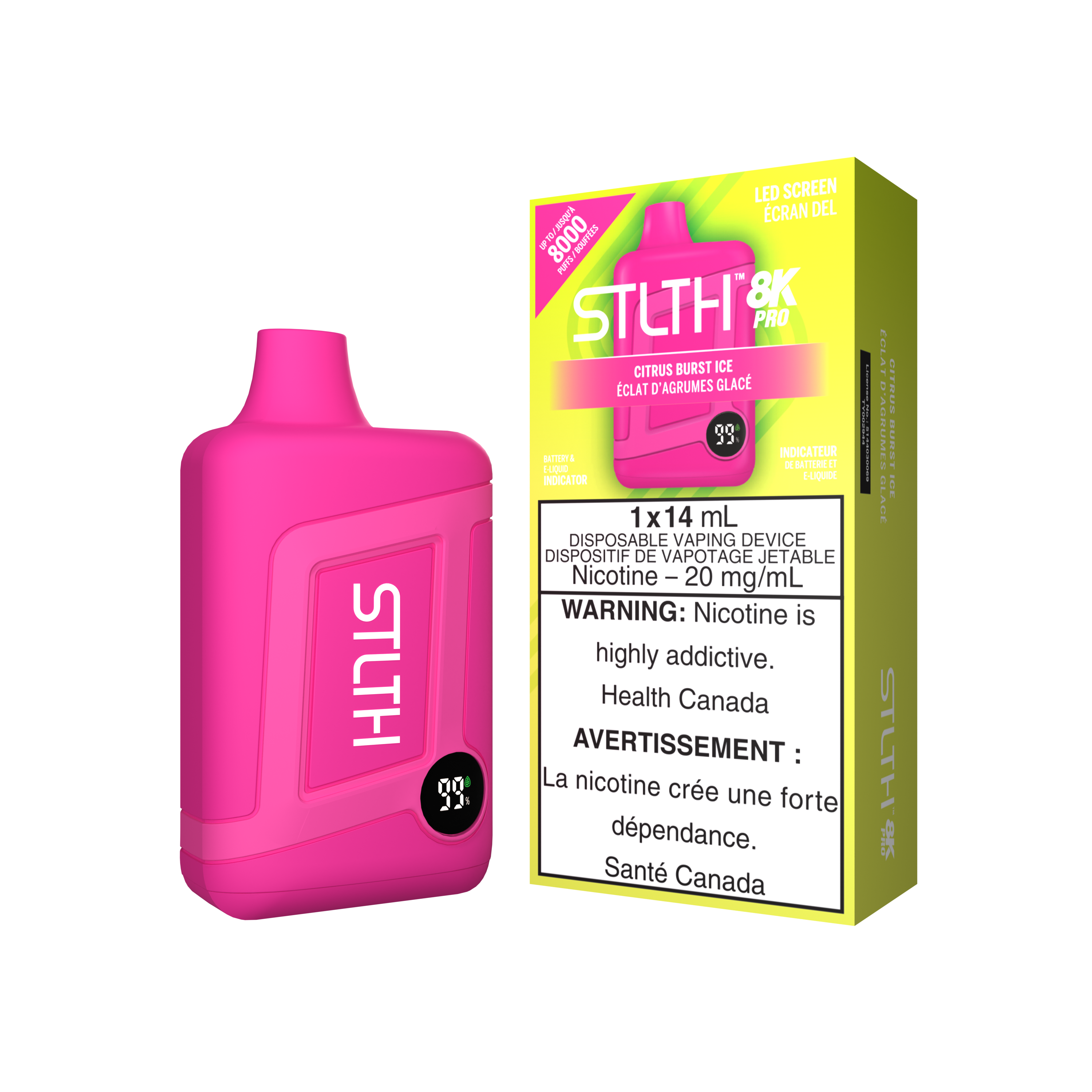 STLTH 8K Pro - Disposable E-Cig (FEDERAL) (8000 Puffs)