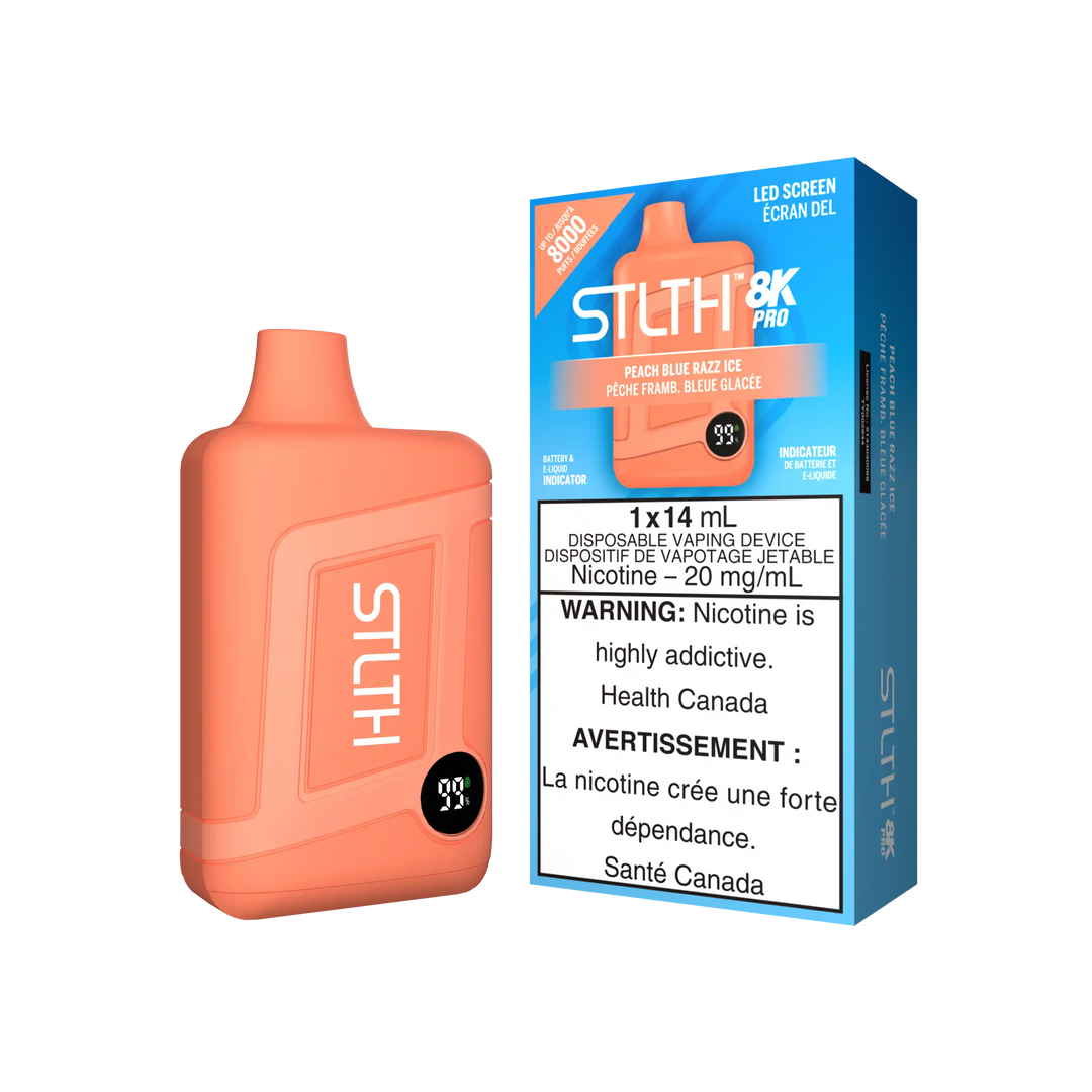 Peach Blue Razz Ice Stlth 8K Pro - Disposable Vape