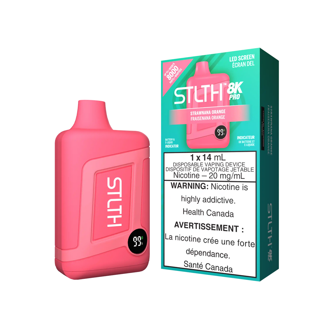 Strawnana Orange Stlth 8K Pro - Disposable Vape