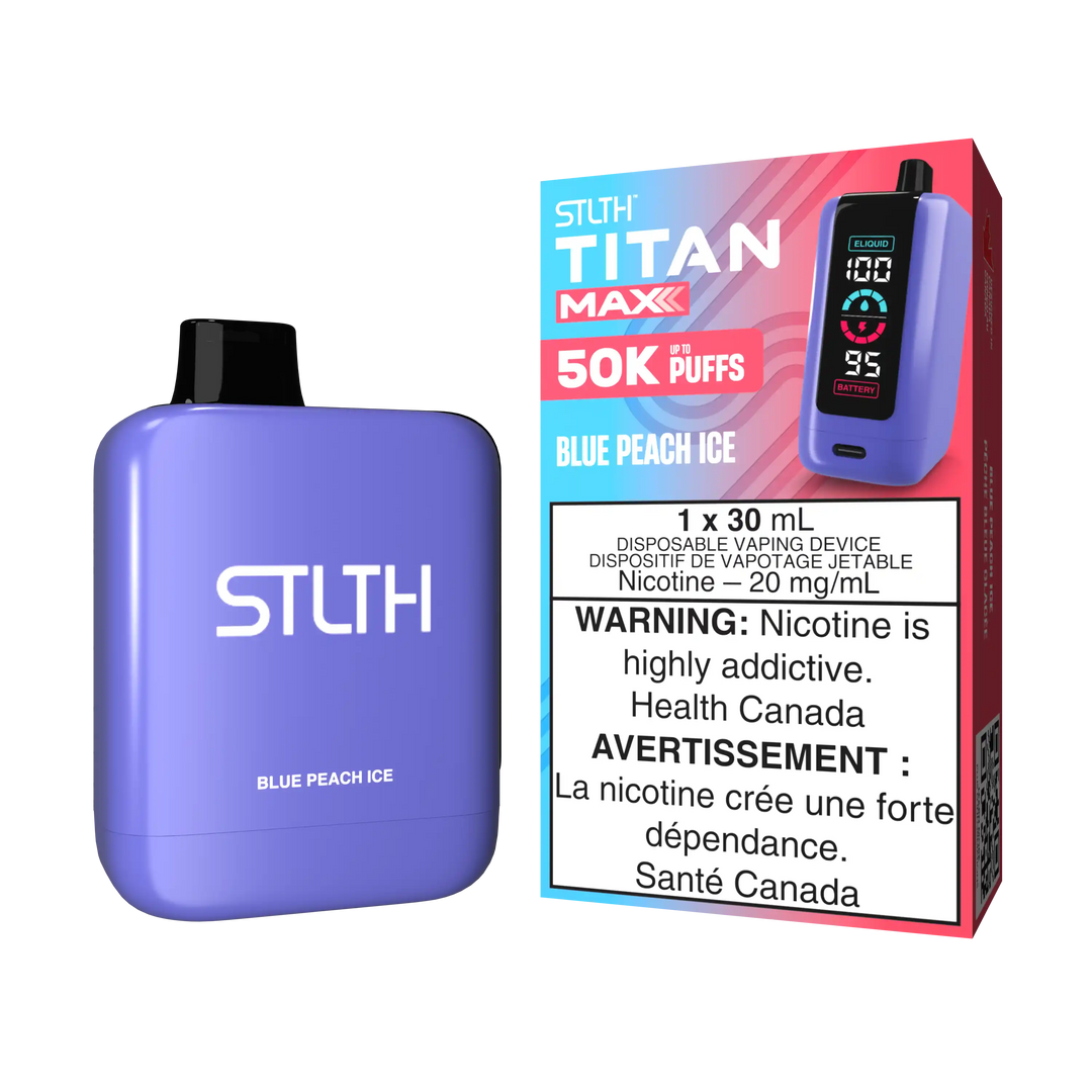 Blue Peach Ice Stlth Titan Max - Disposable 50K