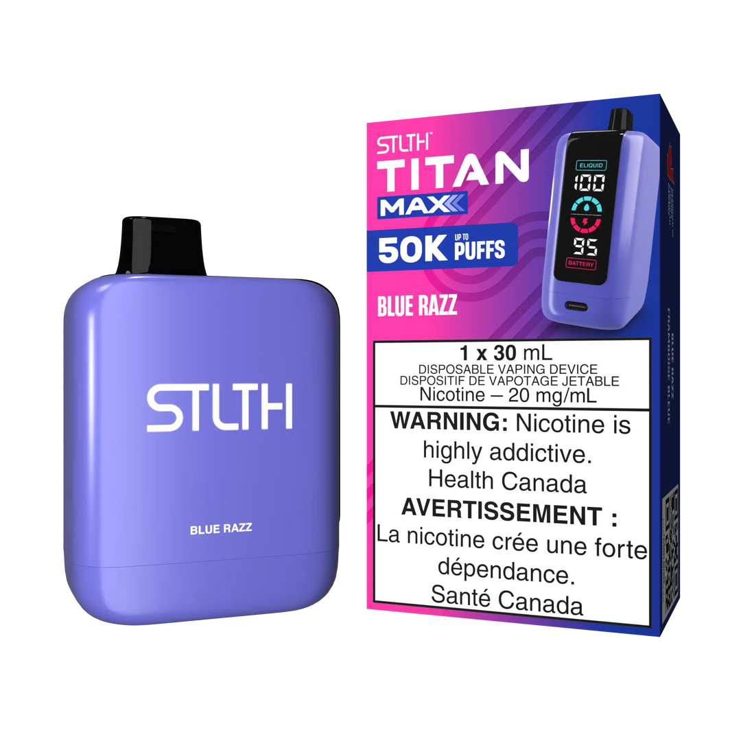 Blue Razz Stlth Titan Max - Disposable 50K