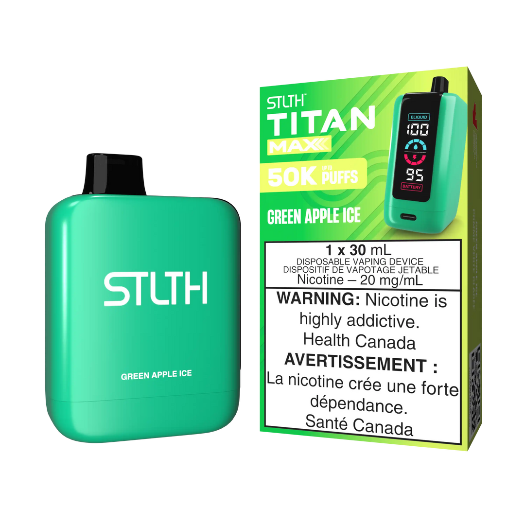 Green Apple Ice Stlth Titan Max - Disposable 50K