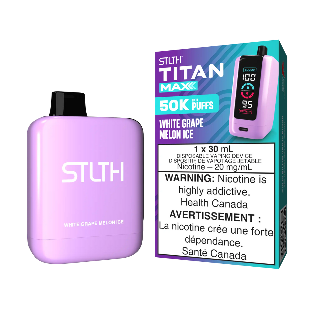 White Grape Melon Ice Stlth Titan Max - Disposable 50K