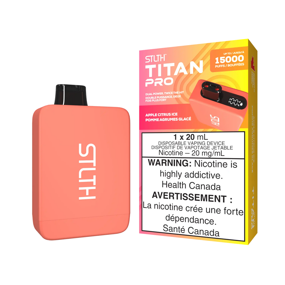 Apple Citrus Ice Stlth Titan Pro - Disposable 15K