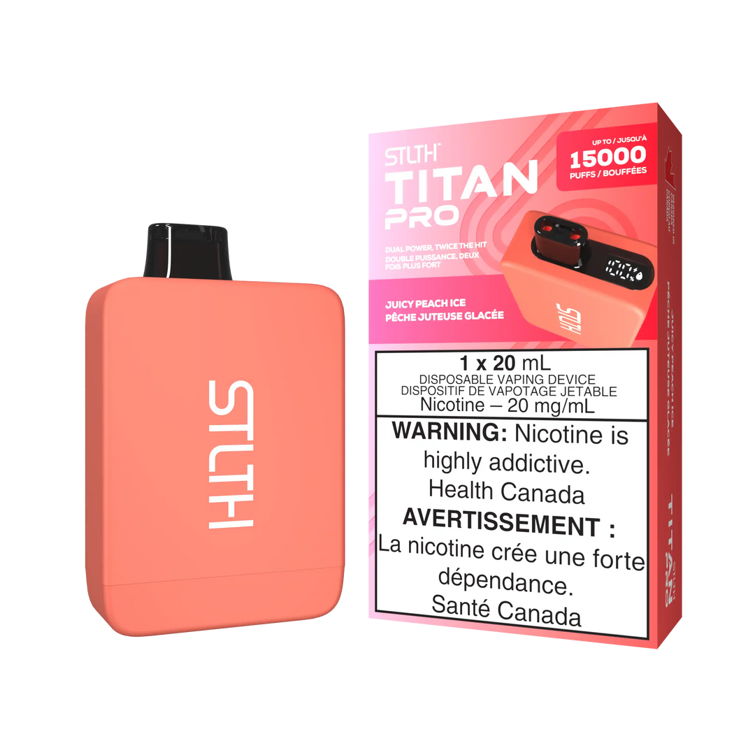Juicy Peach Ice Stlth Titan Pro - Disposable 15K