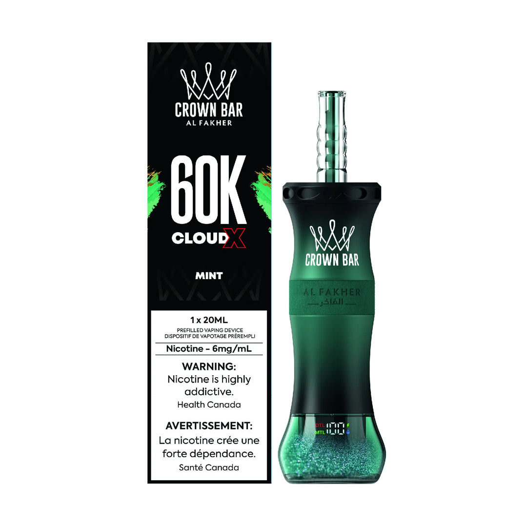 Mint Al Fakher Cloud X - Shisha-Style Disposable Vape 60K