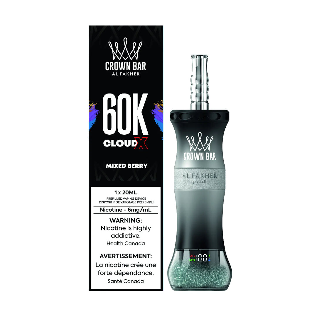 Mixed Berry Al Fakher Cloud X - Shisha-Style Disposable Vape 60K